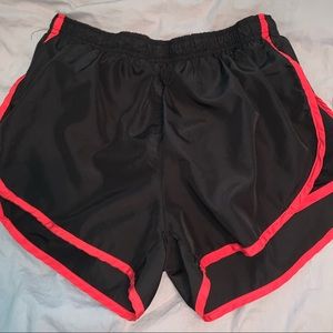 Black/Pink Running Shorts